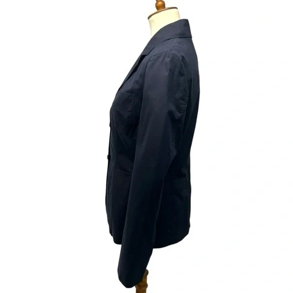 Celine Authentic Designer Navy Blue Cotton 2 Button Blazer Jacket Women’s EU 40 - Picture 5 of 13